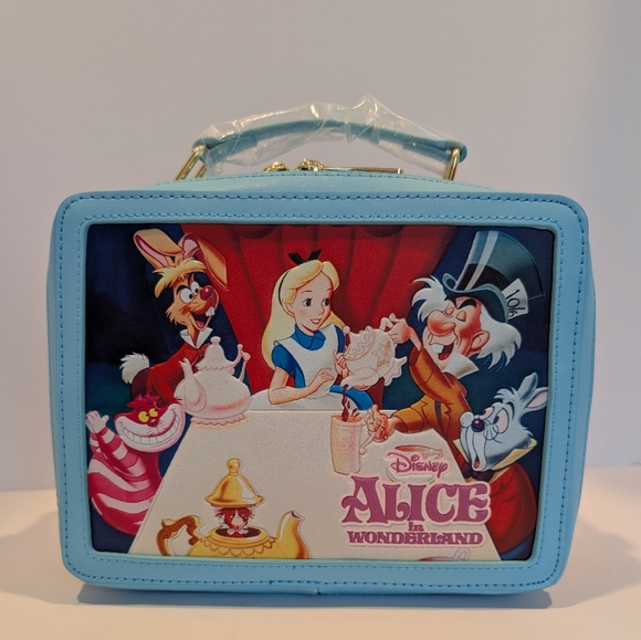 Loungefly New Disney Alice in Wonderland Blue Lunch Box - Picture 2 of 10